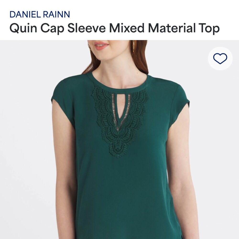 Daniel Rainn Quin Cap Sleeve blouse